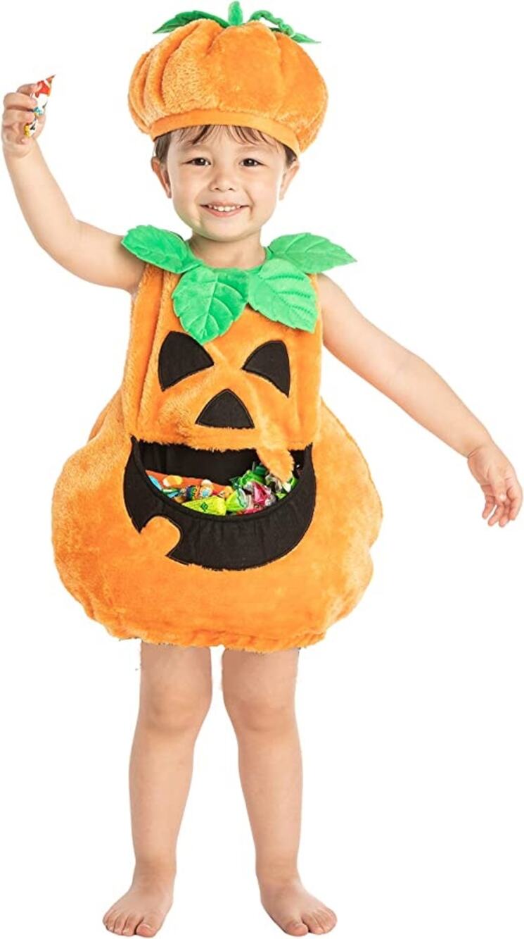 Spooktacular Pumpkin Feed Me Costume Toddler 3T